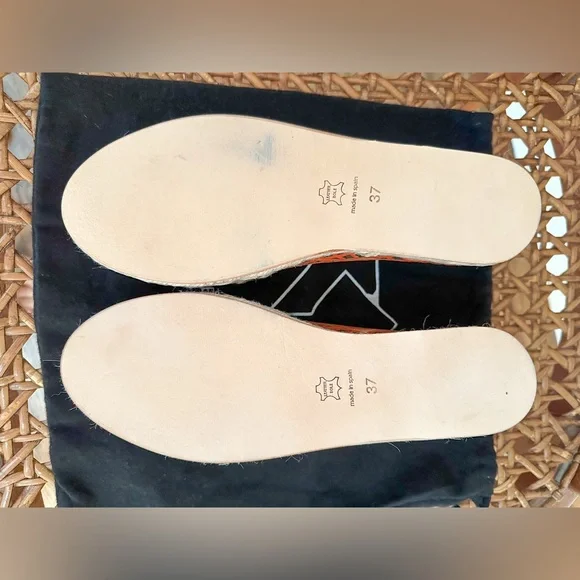 NWT $450 Cobra Society Handwoven Wool & Leather Espadrilles – Size 37 - Picture 6 of 7